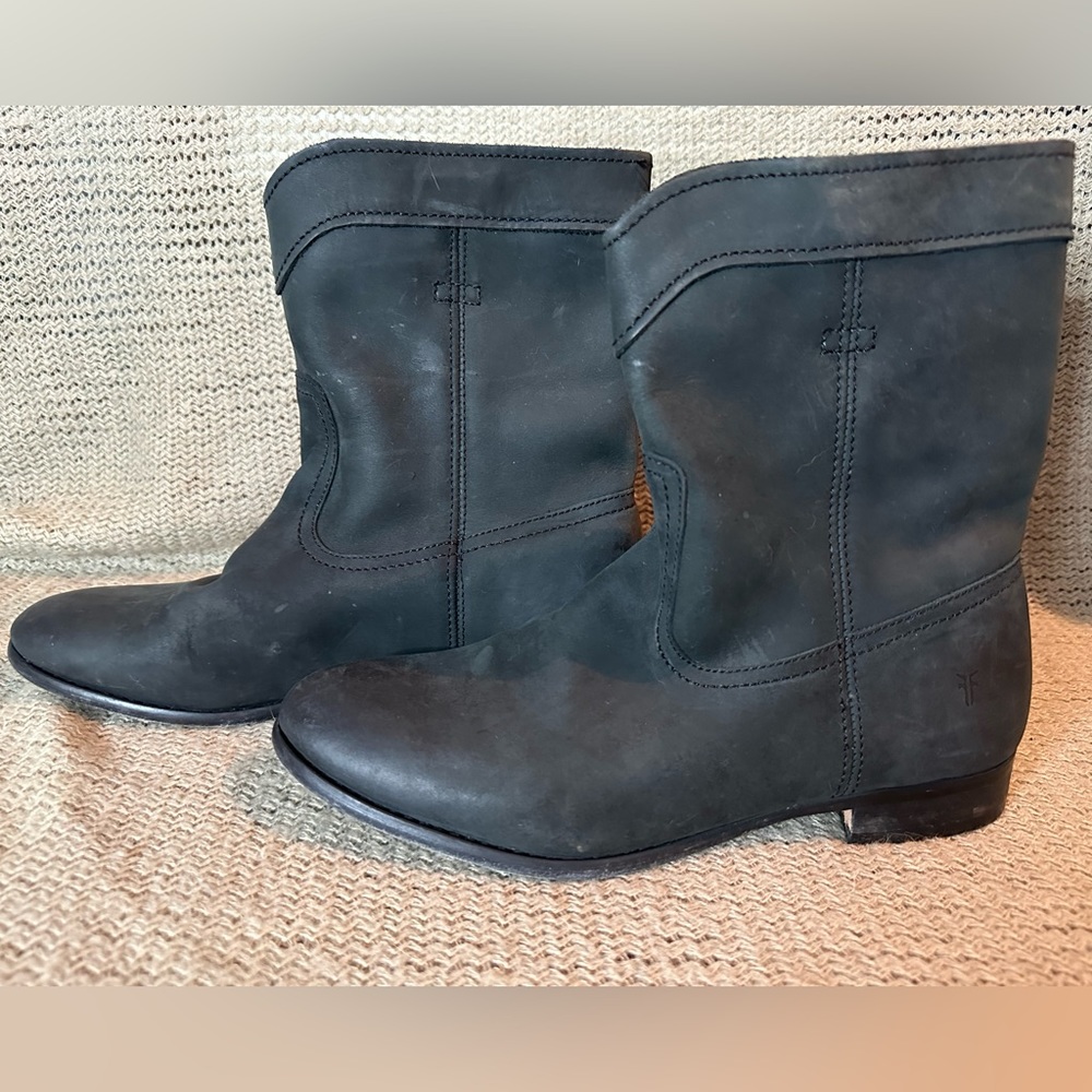 Frye Cara Roper Black leather boots, size 9 - Picture 7 of 9